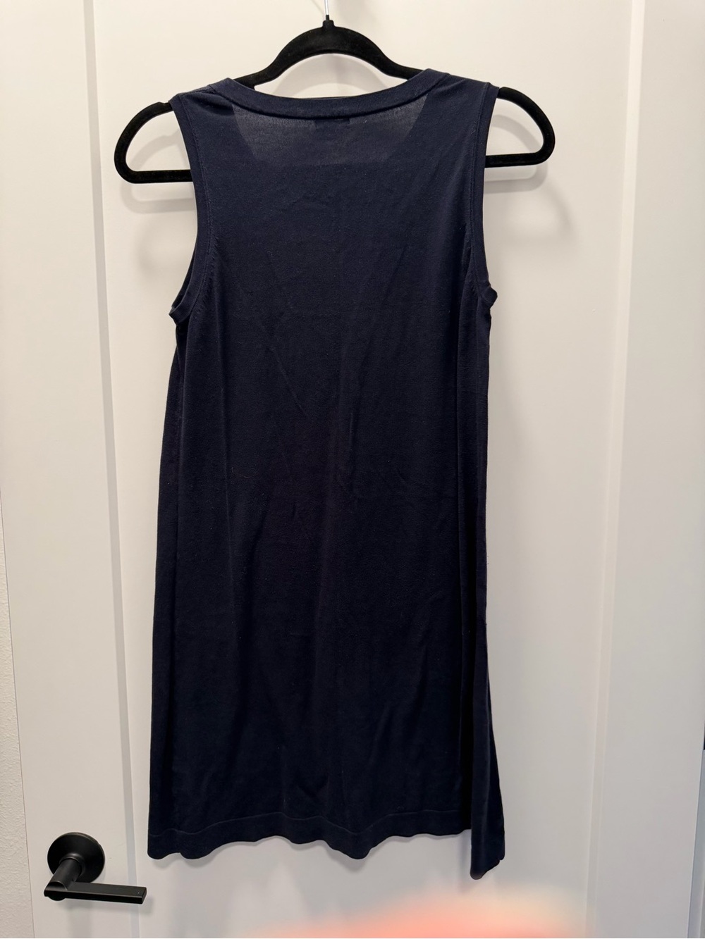 J. Crew Navy Sleeveless Bow-Accent Mini Dress - Picture 2 of 3